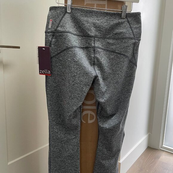 Zella Perform Activewear Slim Fit Leggings Heathered Graphite Grey Sz L NWT - Picture 5 of 11